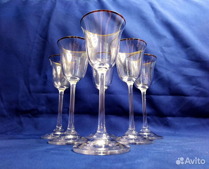 Новые бокалы ликерные рюмки Bohemia Богемия посуда