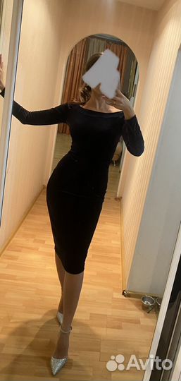 Платье вечернее бархатное