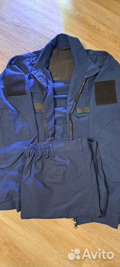 Офисная военная форма длинный рукав(синяя)