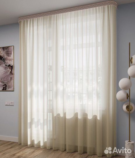 Тюль вуаль шелк (5цветов). Высота 280 и 260 см