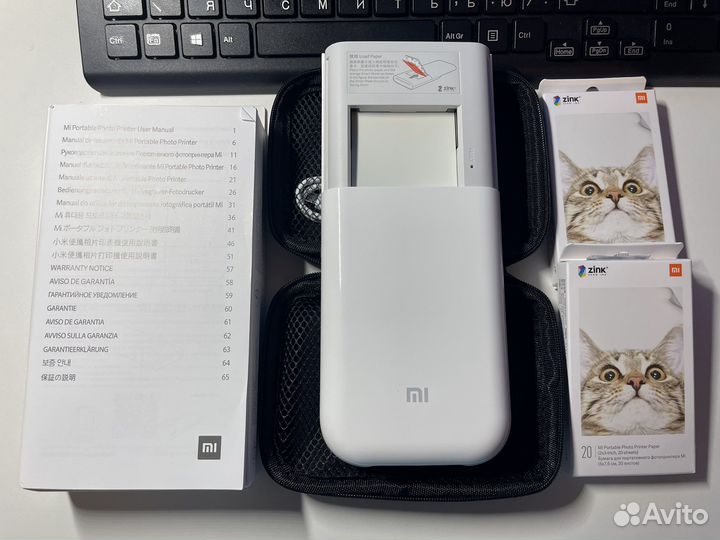 Фотопринтер xiaomi+чехол+фотобумага 50шт