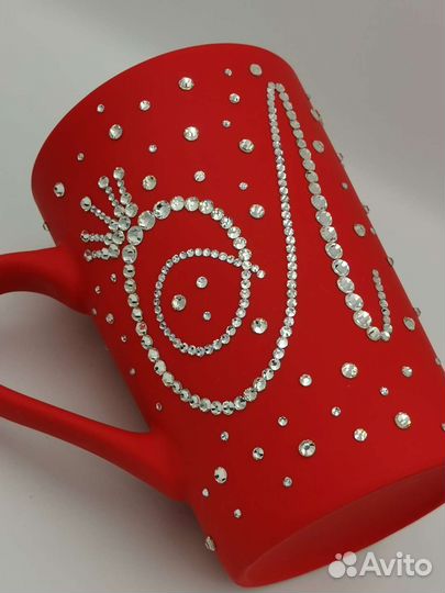 Кружка со стразами