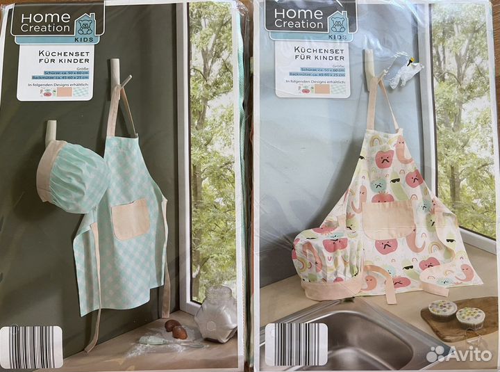 Фартук и колпак для кухни детский новый