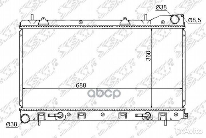 Радиатор Subaru Forester 02-08 / Impreza 00-07