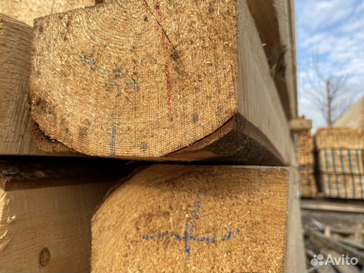Брус обрезой хвоя 100x150x6000