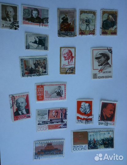 Марки с Лениным 1950 - 1961 г. 