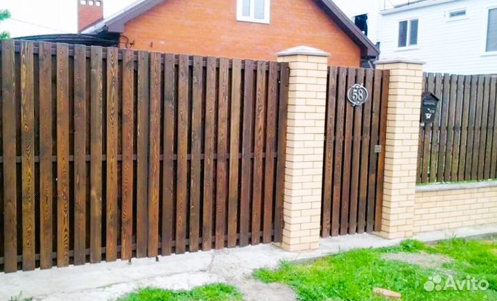 Забор из евроштакетника замер бесплатно быстро