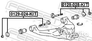 Болт эксцентрик toyota corolla 19- 0129-024-KIT