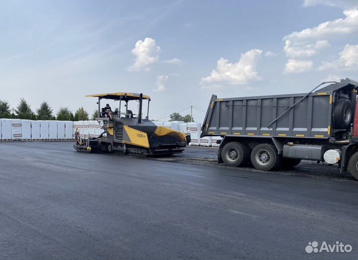 Асфальтирование благоустройство и укладка брусчатк