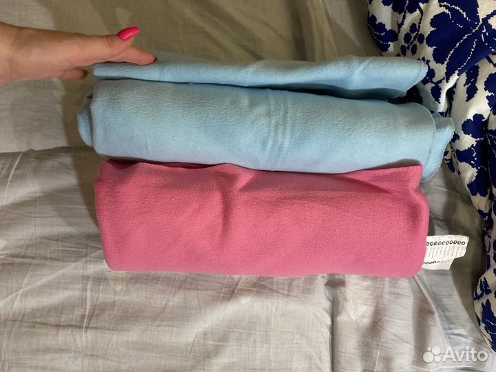 Плед IKEA mandarinos розовый и голубой