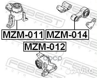 Подушка двс задняя Mazda 6 GG/GY 02 MZM014 Fe