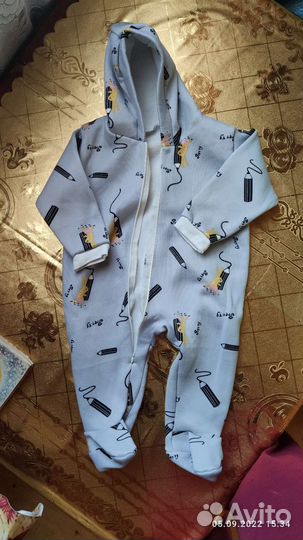 Тёплый детский комбинезон