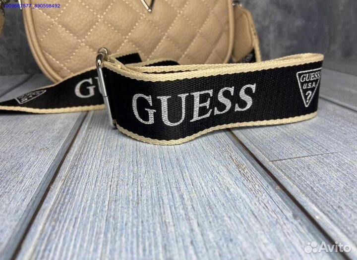 Сумка Женская Guess бежевая