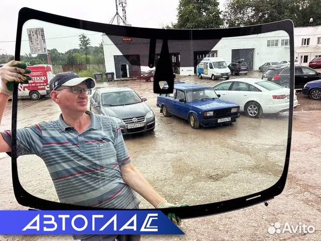Стекло лобовое Nissan X-Trail II с окном под дд