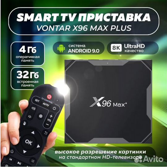 Тв приставка X96 max Plus