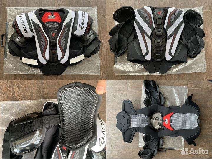 Нагрудники хоккейные Jofa, Easton, трусы, щитки