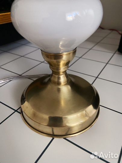 Лампа настольная керосинка винтаж Польша 80е