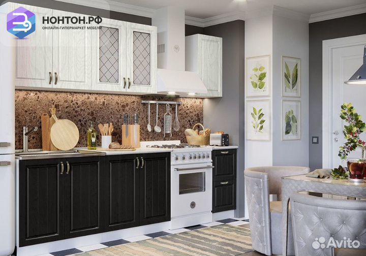 Кухня Настя 2.0 жемчуг / шоколад