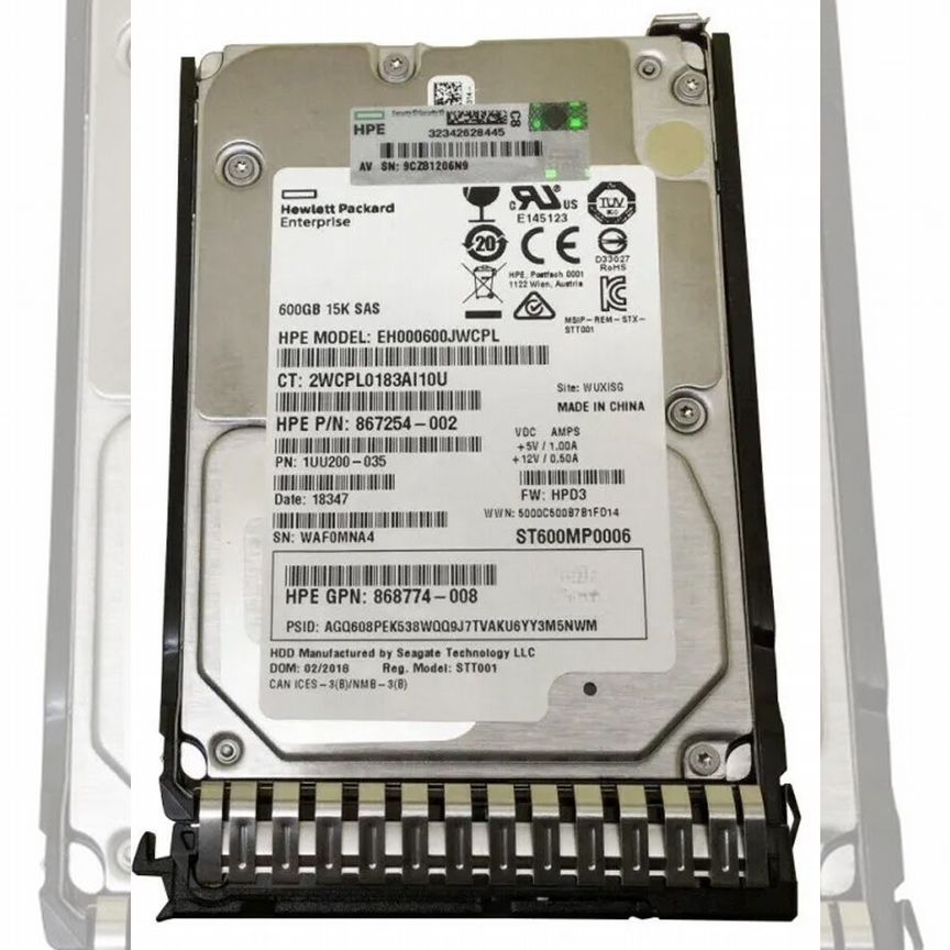 [868774-008] Жесткий Диск Hp Eh000600jwcpl 600gb Sas 2,5" Hdd 868774-008