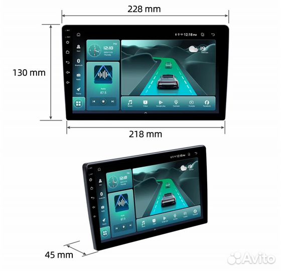 Магнитола Android (4/32) CarPlay