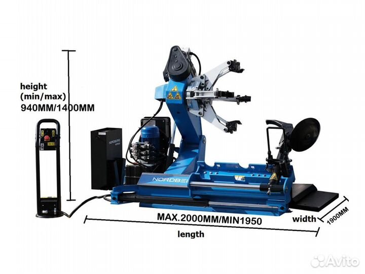 Грузовой шиномонтажный станок Nordberg 46TRK26 380