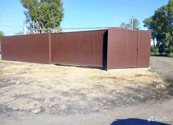 Откатные ворота индивидуальные размеры