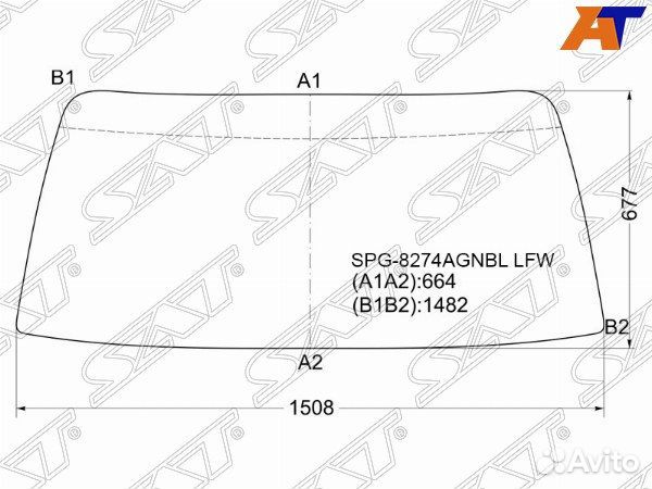 Стекло лобовое toyota land cruiser 80