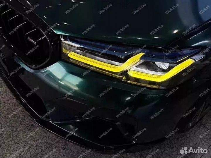 Ангельские глазки BMW 5 G30 G31 M5 F90 рест желтые