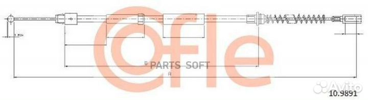 Cofle 92.10.9891 Трос стояночного тормоза