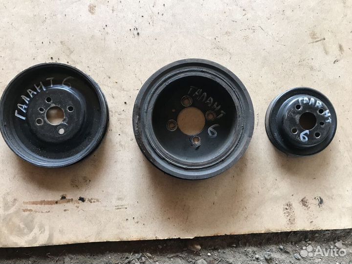 Шкивы на Мitsubishi Galant 6 (хетч.) 1991г. 4G63