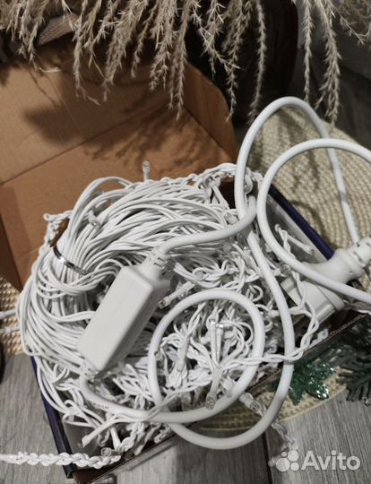 Гирлянда уличная бахрома 25 метров