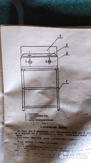 Газовая плита Омск 2-х конфорочная новая СССР