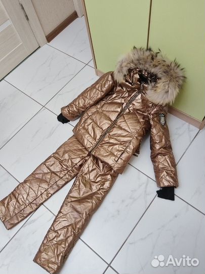 Зимний комбинезон на девочку рост 134 140