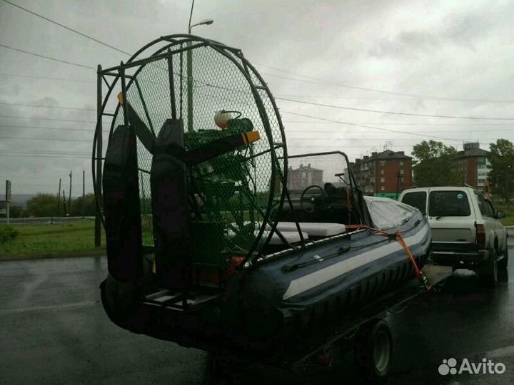 Аэролодка Нерпа с двигателем suzuki g16а