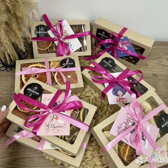 Подарочные наборы (сушеные фрукты, пастила)