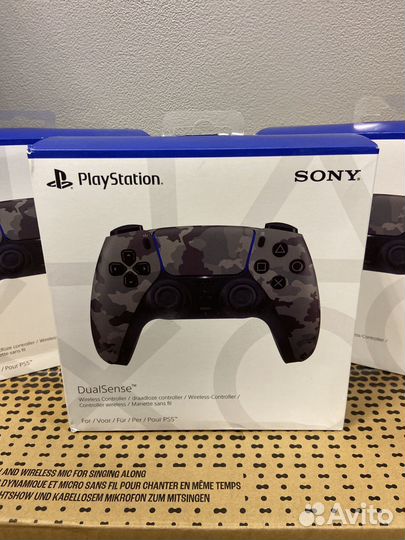 Геймпад ps5 dualsense камуфляж серый camouflage