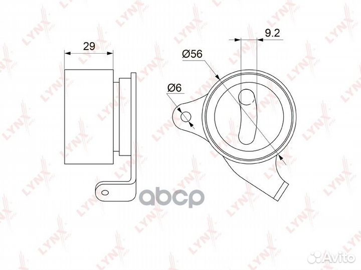 Ролик натяжной ремня грм toyota Corolla(E10/11)