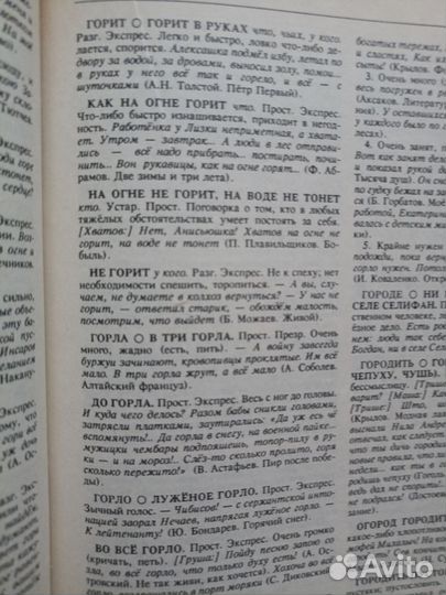 Фразеологический словарь 2 тома