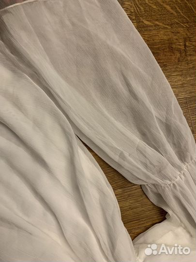 Платье в корейском стиле белое