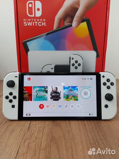 Новый прошитый Nintendo Switch Oled Любые игры