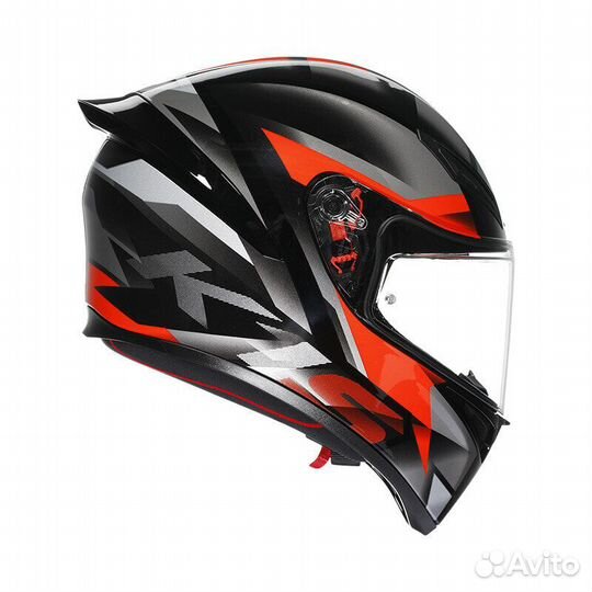 Agv K1 S E2206 Fastlap Мотошлем Black Grey Red Красный