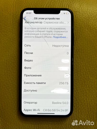iPhone X, 256 ГБ