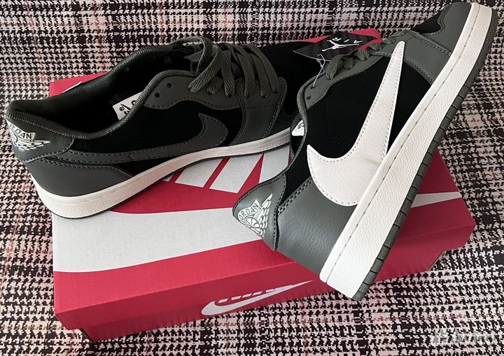 Кроссовки nike air jordan 1 low travis scott