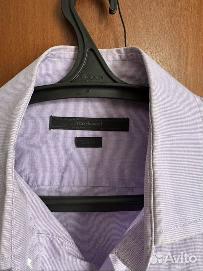 Мужская рубашка сиреневая charchel