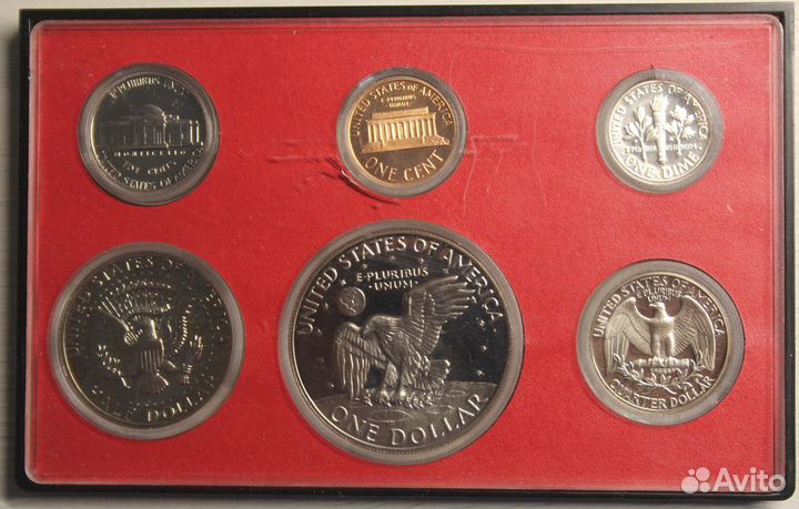 Годовой Набор монет США 1977 года. Proof set