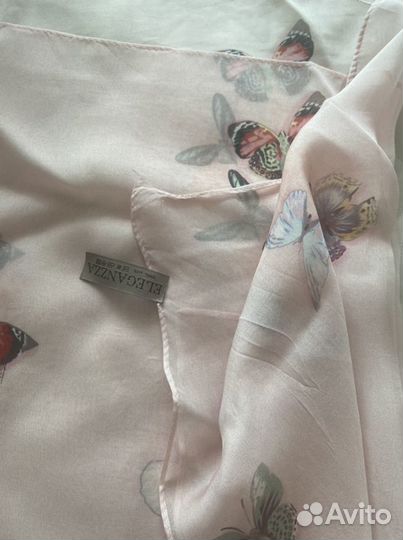 Палантин натуральный шелк Eleganzza