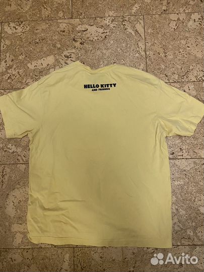 Футболка мужская hm новая желтая Hello Kitty