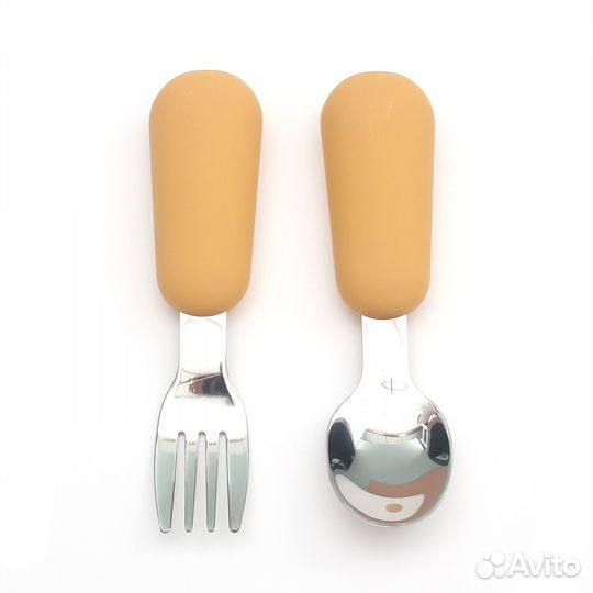 Детские ложка и вилка (набор для прикорма)