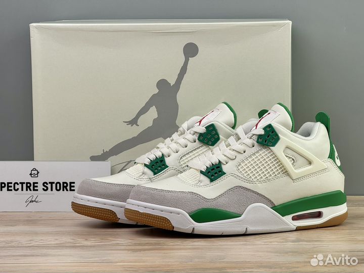 Кроссовки Nike SB Air Jordan 4 SP Pine Green