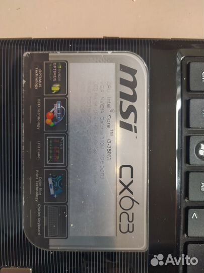 Ноутбук MSI CX 623